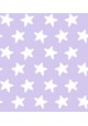 Sacco Copripiumino Reversibile Cotone - Estrellas Bianche - Sfondo Lilla