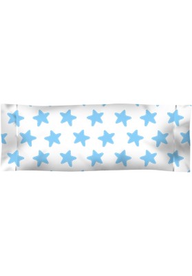 Federa da guanciale Cotone - Estrellas Azzurre - Sfondo Bianco