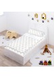 Completo "Pronto per dormire" con cerniera e estensibile Cotone - Estrellas Sabbia - Sfondo Bianco